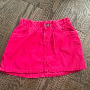 Girls size 6 corduroy pink skirt